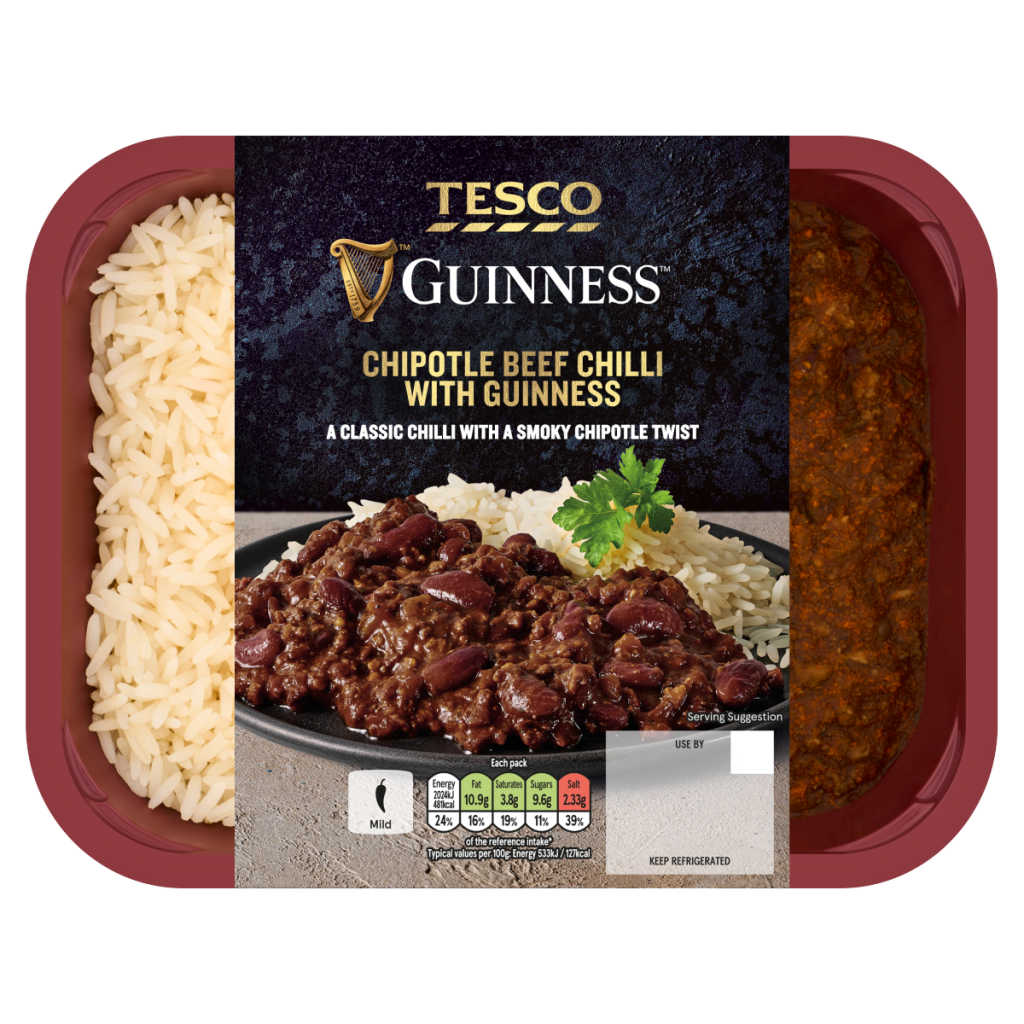 Tesco Chipotle Beef Chilli with Guinness 400g