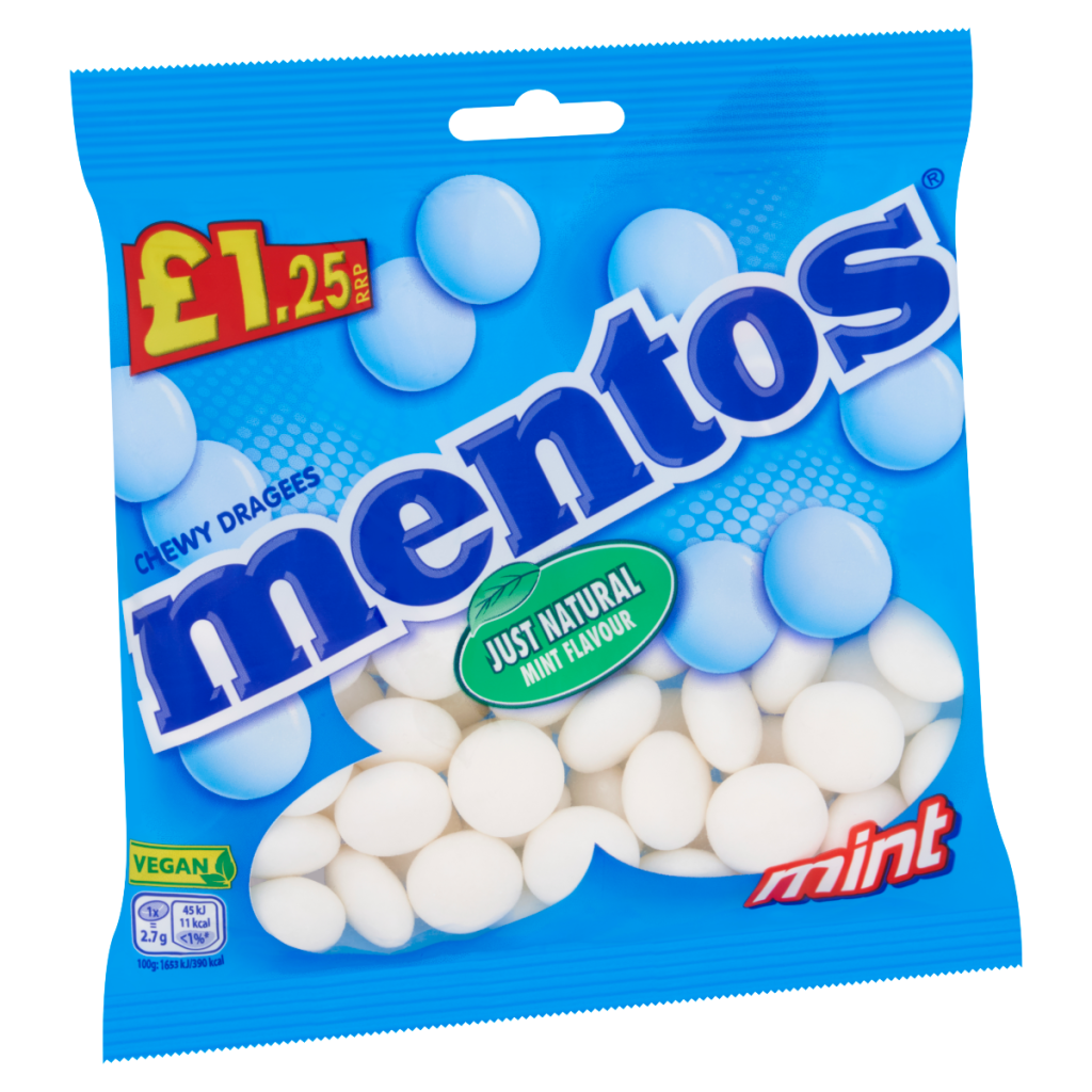 Mentos Chewy Dragees Mint Flavour 135g
