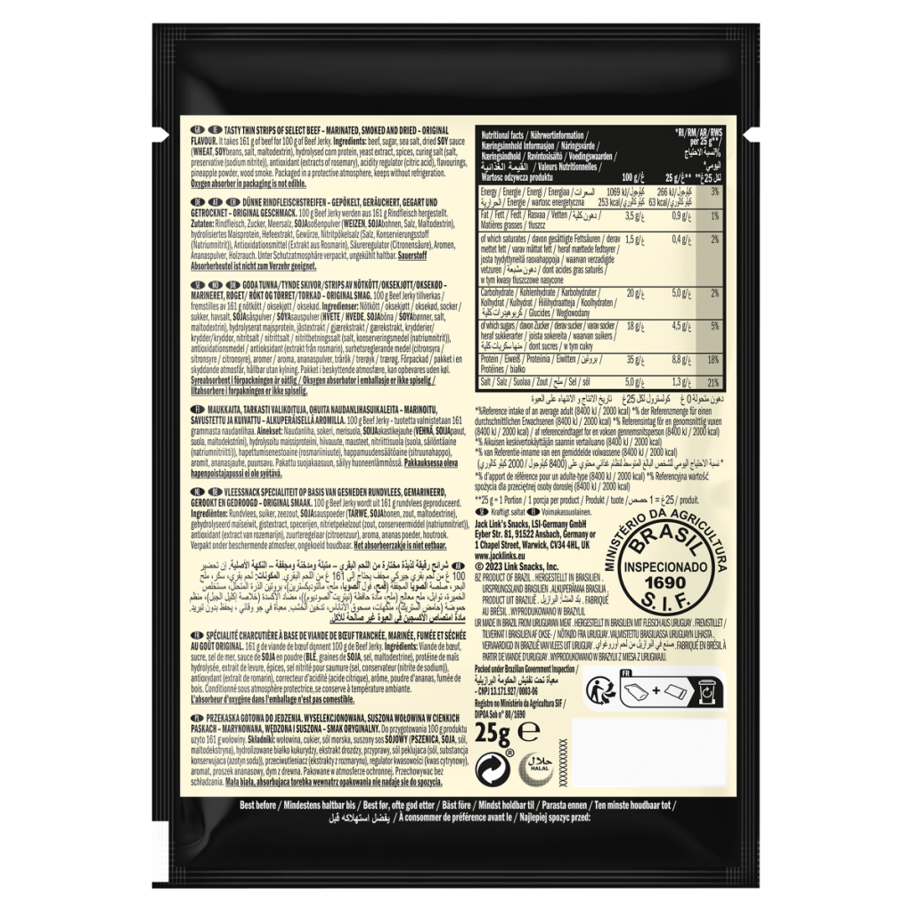 Jack Link’s Mr Beast Beef Jerky Original 25g