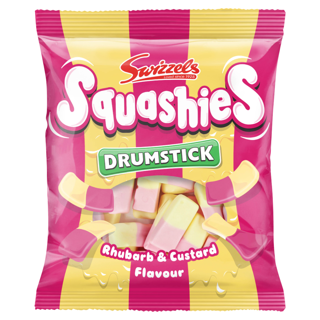 Swizzels Drumstick Squashies Rhubarb & Custard Flavour 120g