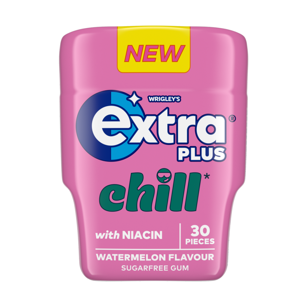 Extra Plus Chill Sugarfree Chewing Gum Bottle 30 Pieces