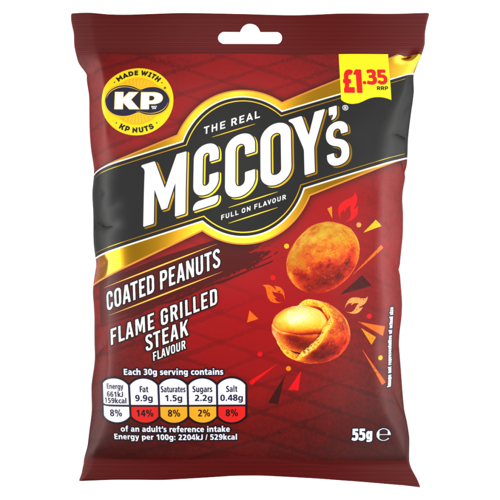 McCoy’s Flame Grilled Steak Flavour Coated Peanuts 55g