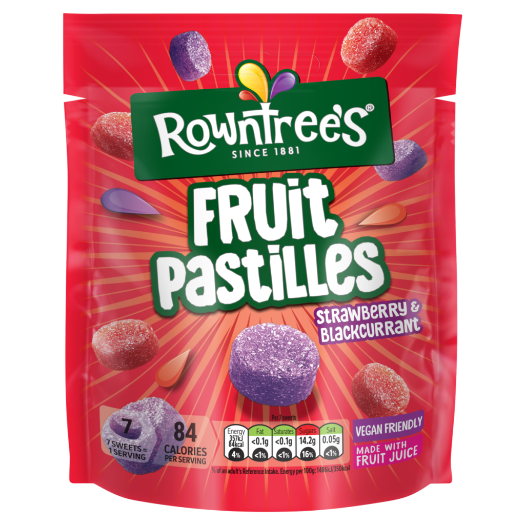 Rowntrees Fruit Pastilles Other Confectionery Soft Sugar 143g