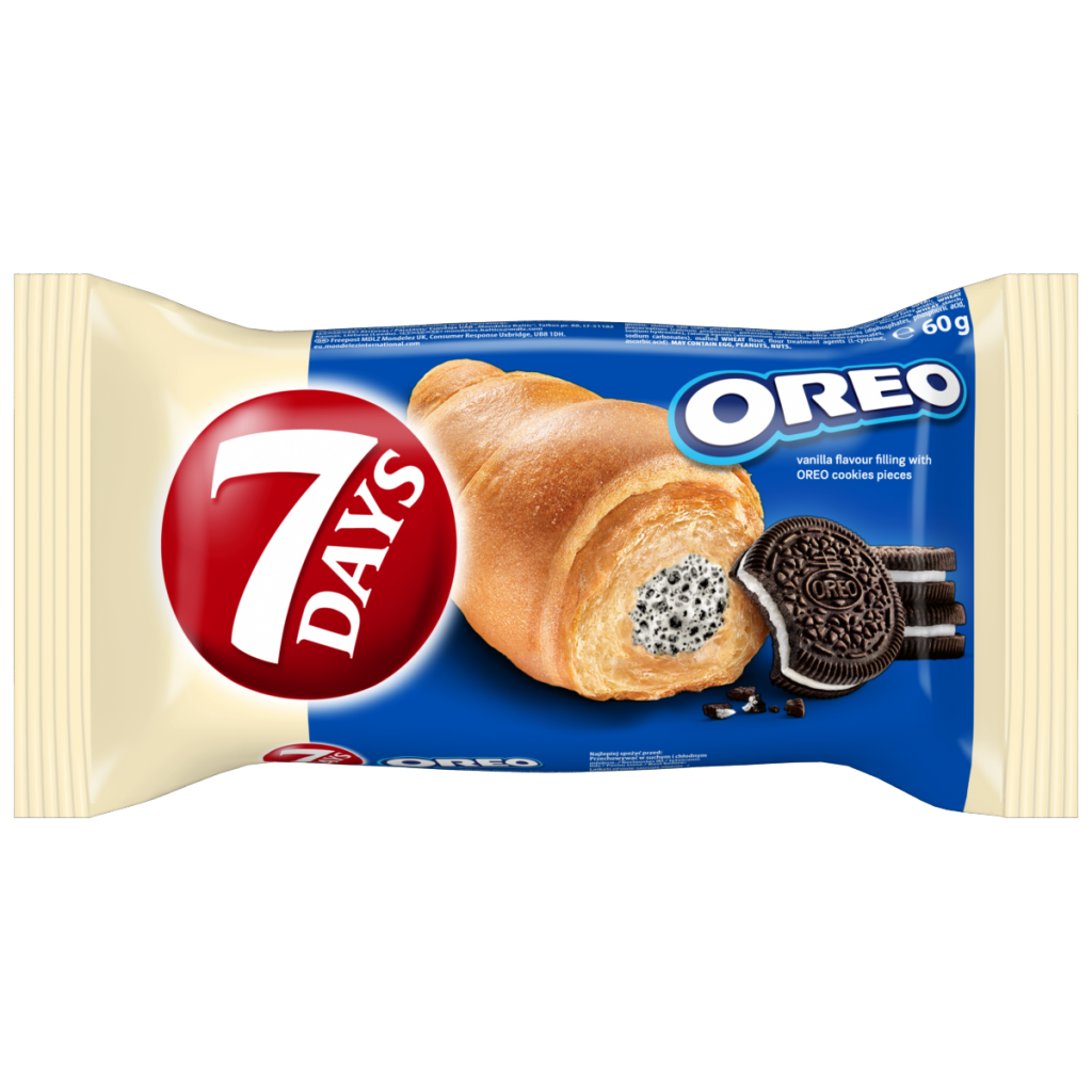 7days Oreo Vanilla Cream & Cookies Croissant 60g