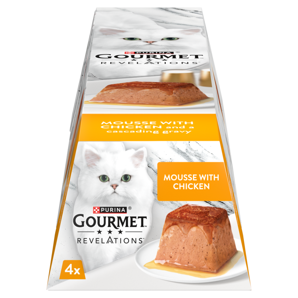 GOURMET Revelations Mousse Chicken Wet Cat Food 4x57g