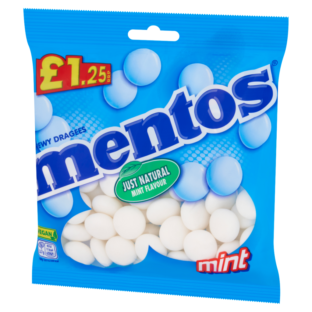 Mentos Chewy Dragees Mint Flavour 135g