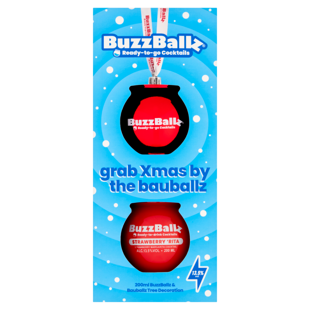 BuzzBallz Ready-to-Go Cocktails 200ml BuzzBallz & Bauballz Tree Decoration