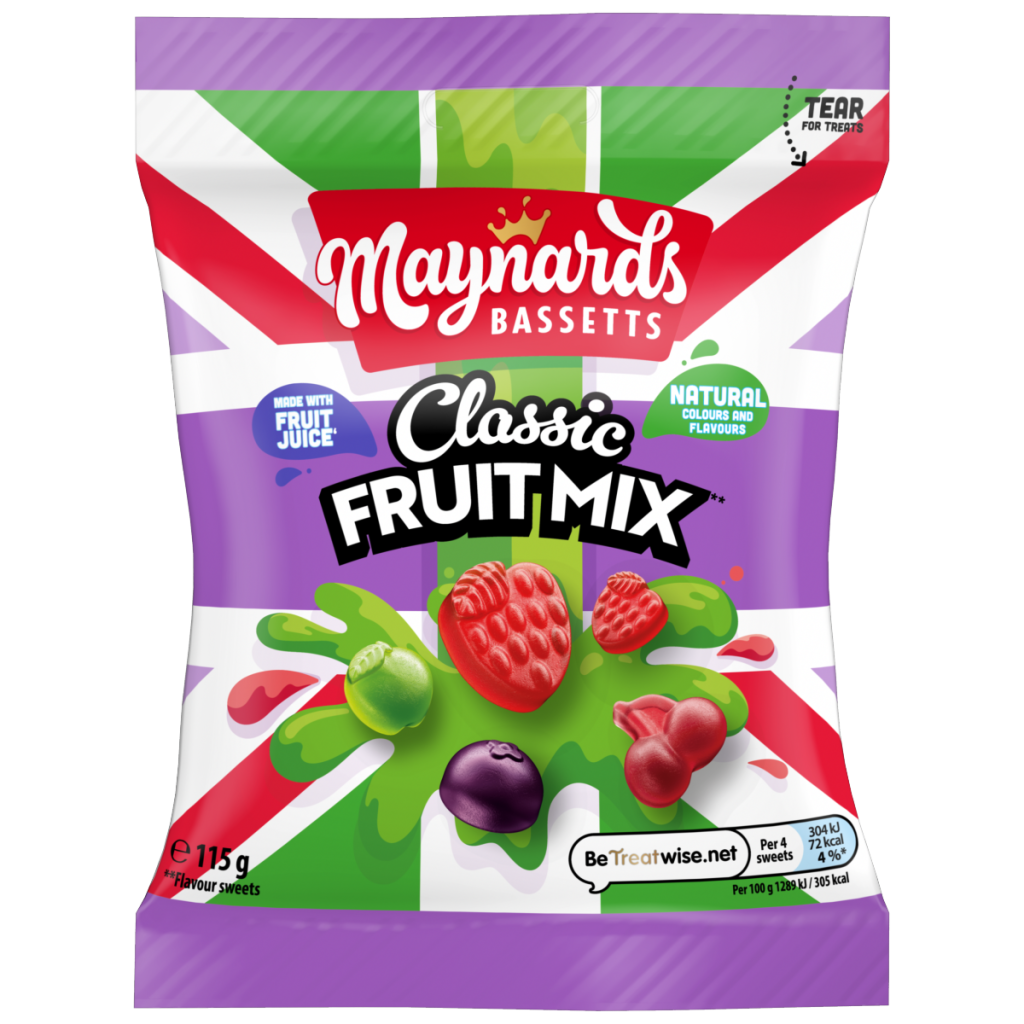 Maynards Bassetts Classic Fruit Mix Jelly 115g