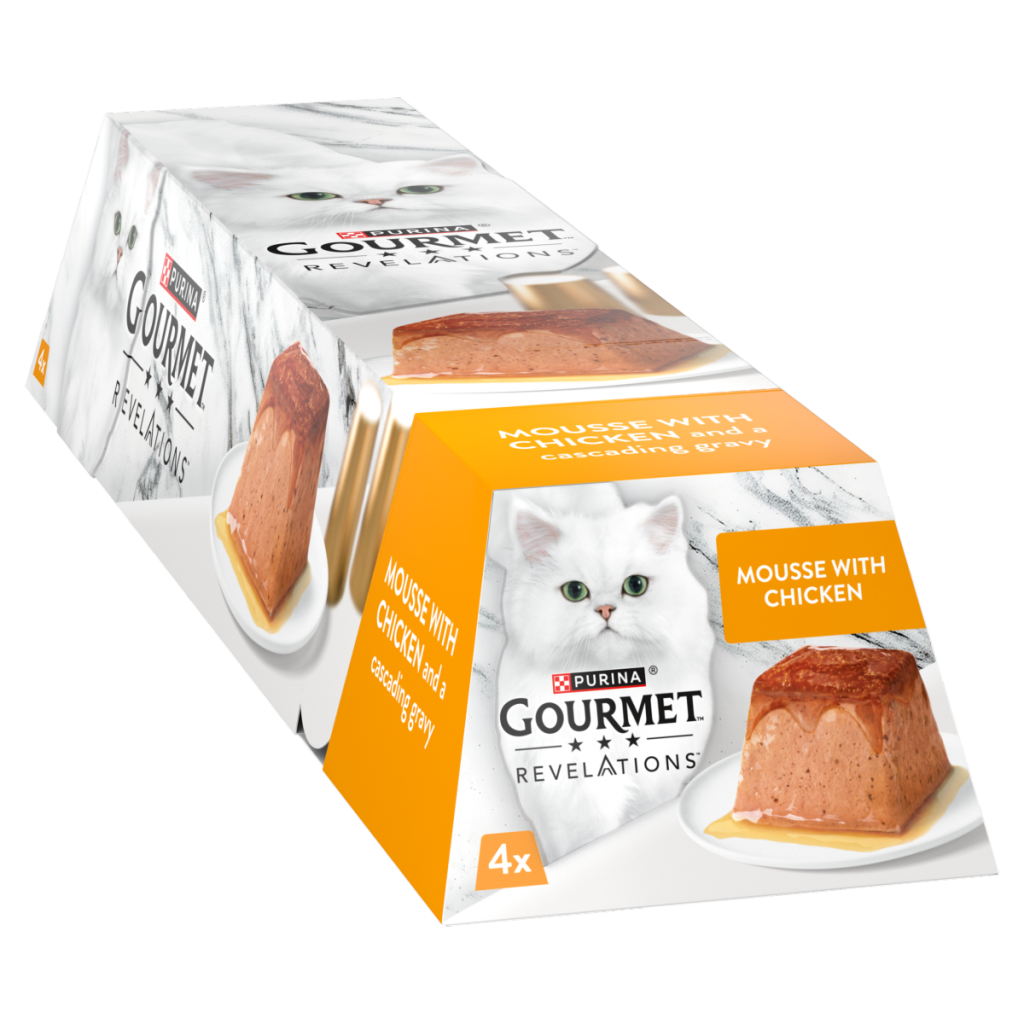 GOURMET Revelations Mousse Chicken Wet Cat Food 4x57g