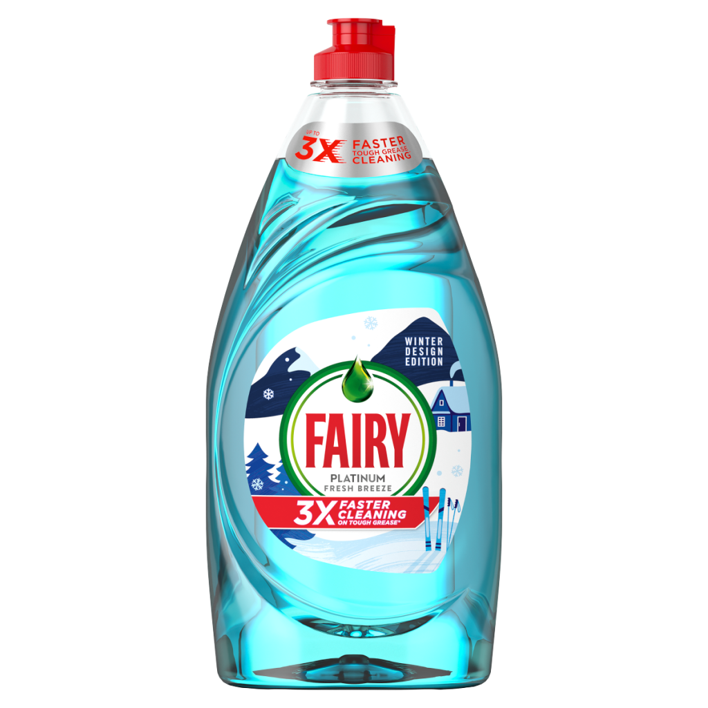 Fairy Platinum Quickwash Fresh Breeze Washing Up Liquid 820ml