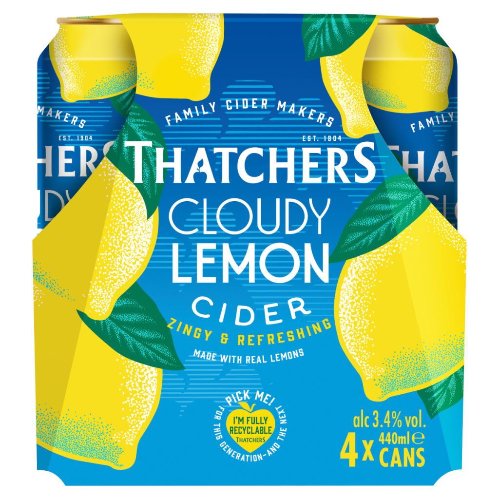 Thatchers Cloudy Lemon Cider 4 x 440ml