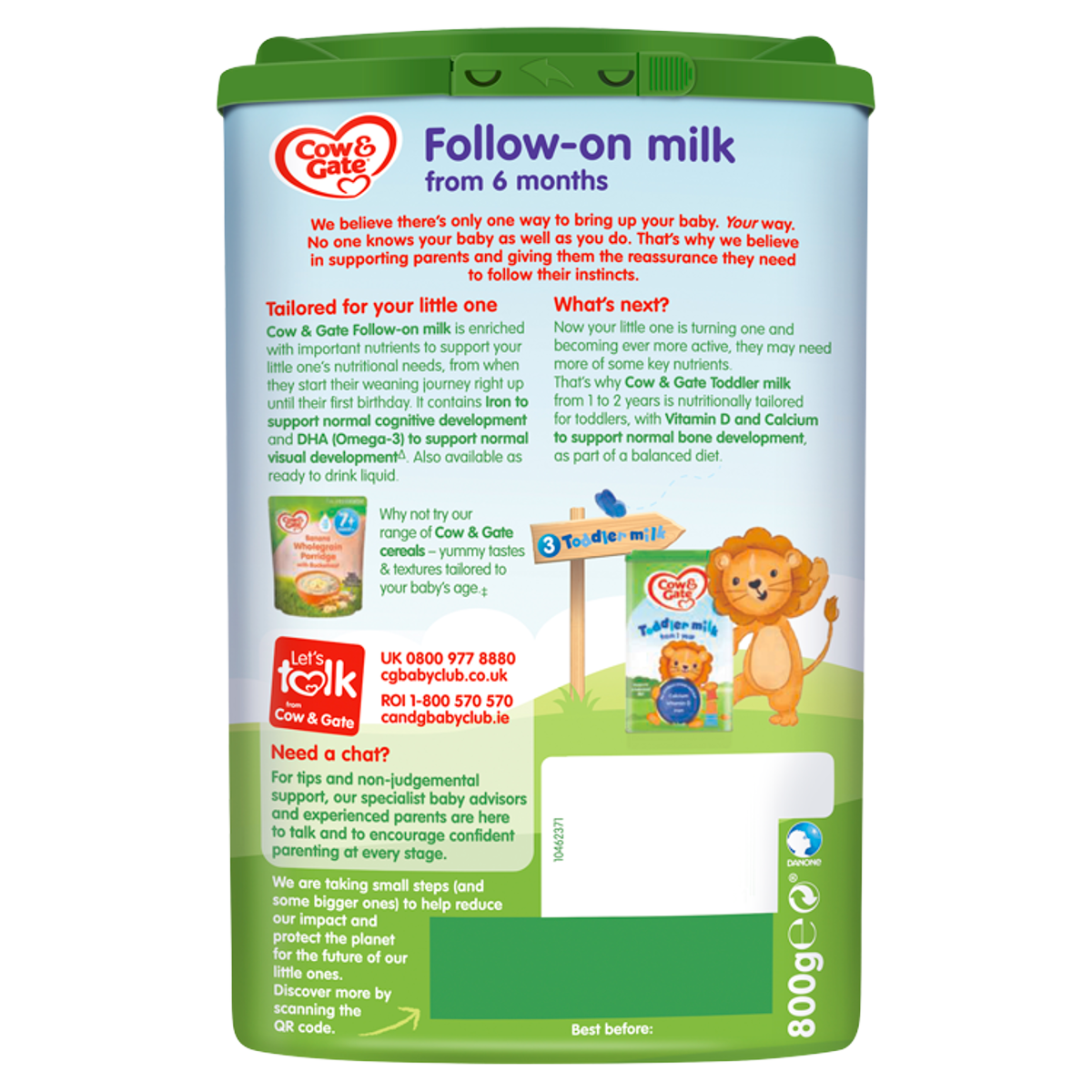 Cow & Gate Follow-On Milk from 6 Months 800g