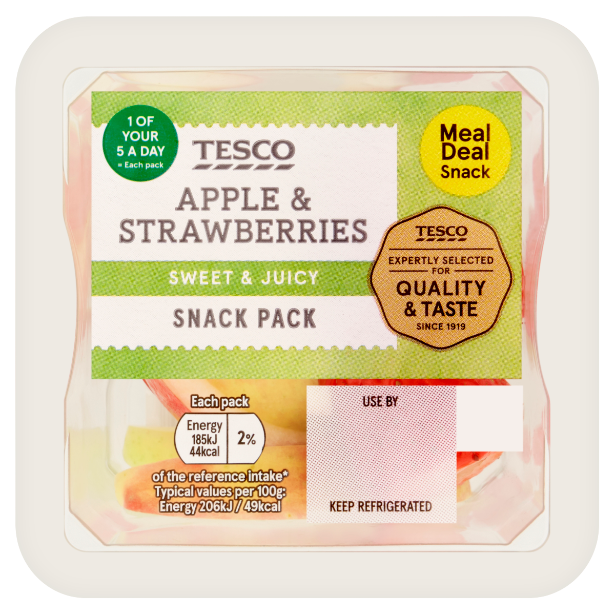 Tesco Apple & Strawberries Snack Pack 90g