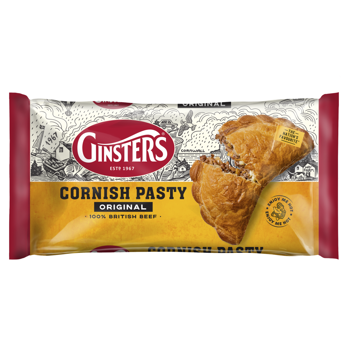 Ginsters Cornish Pasty Original 227g