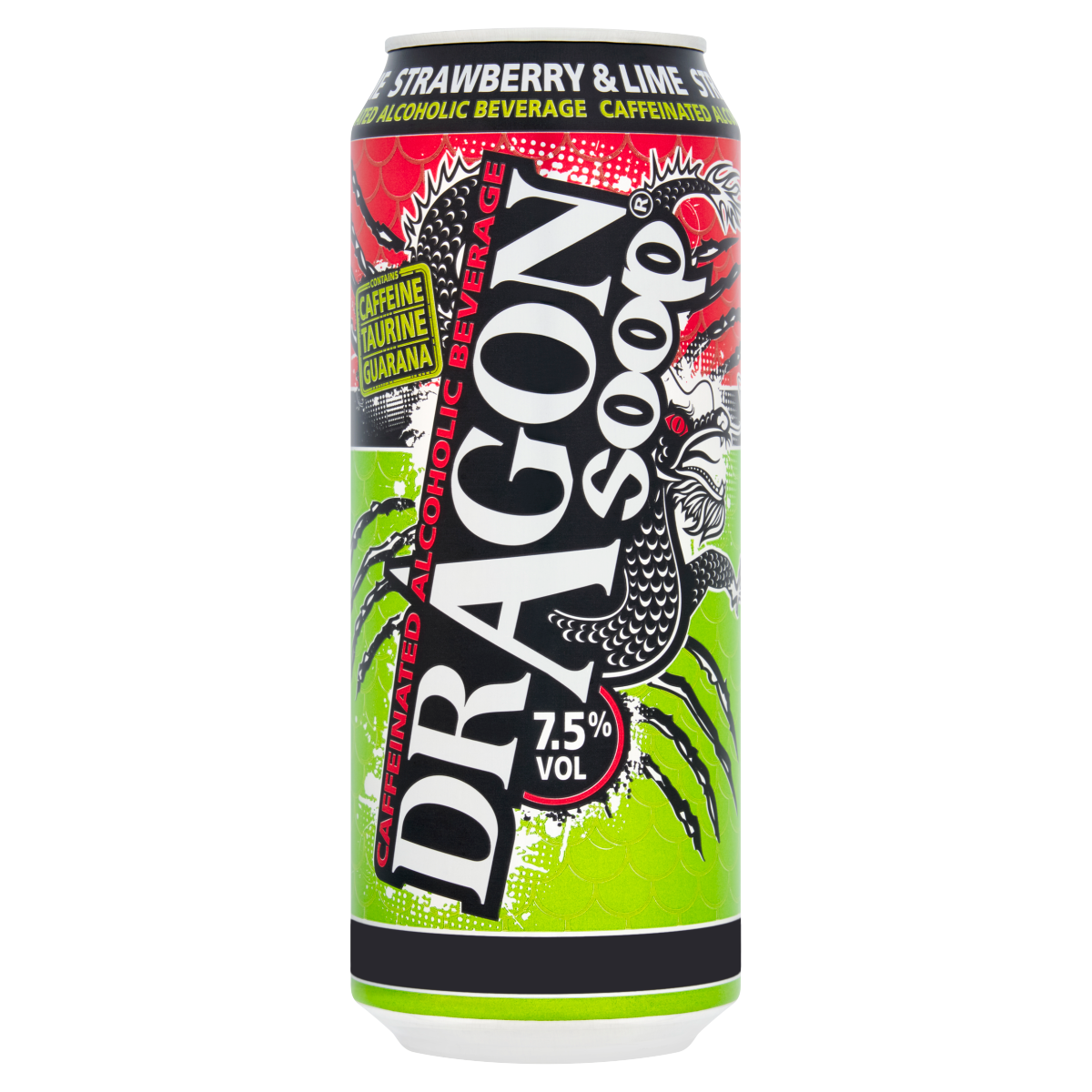 Dragon Soop Strawberry & Lime Caffeinated Alcoholic Beverage 500ml