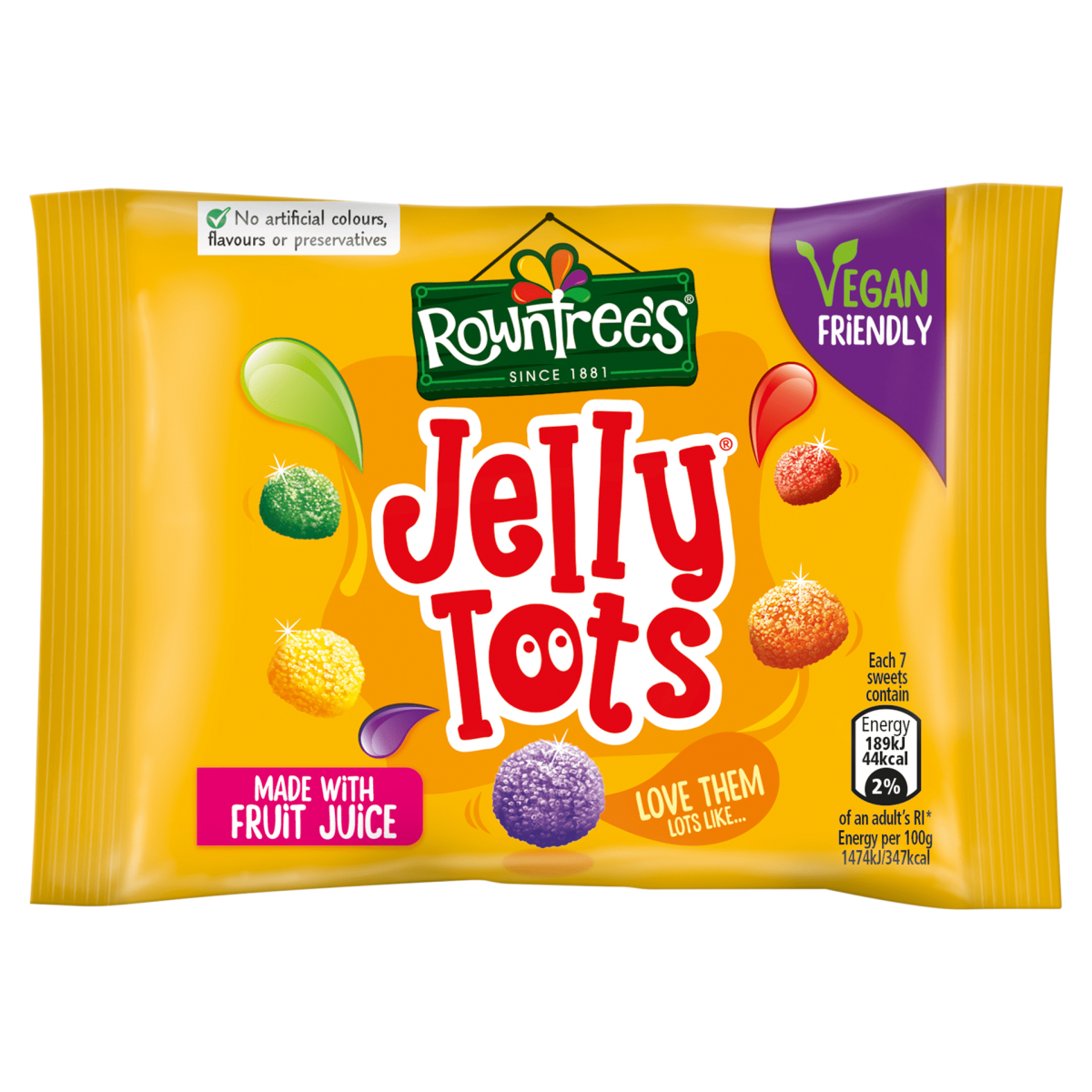 Rowntree’s Jelly Tots Sweets Bag 42g