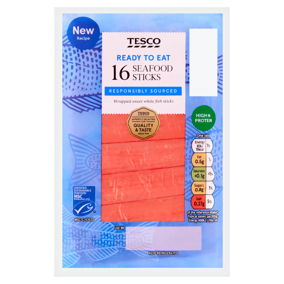 Tesco 16 Seafood Sticks 250g