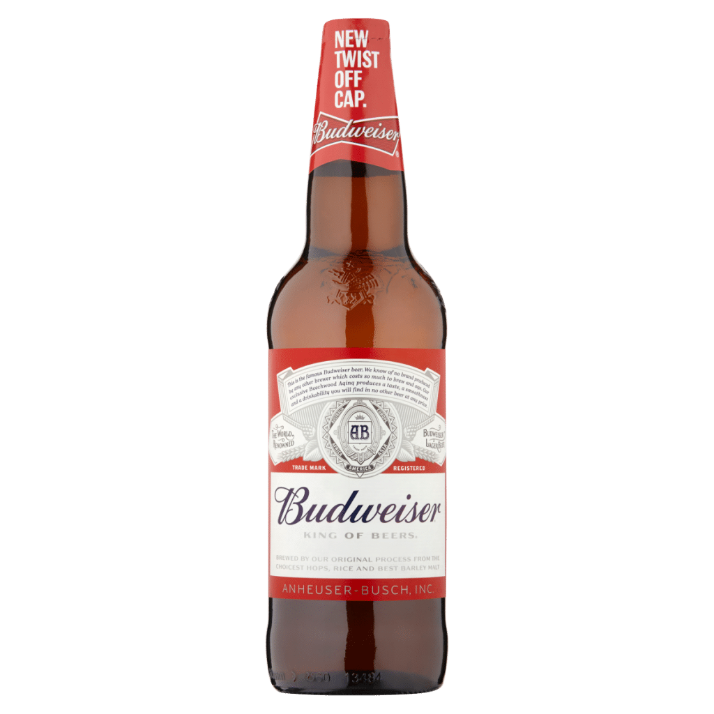 Budweiser Lager Beer Bottle 660ml