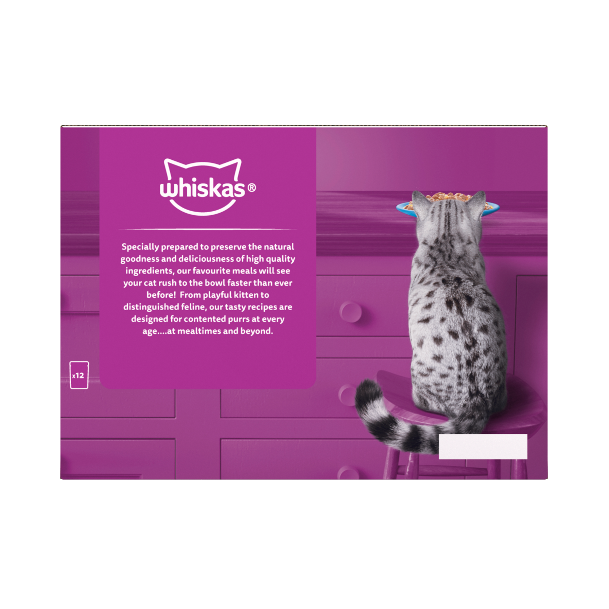 Whiskas 1+ Fish Favourites Adult Wet Cat Food Pouches in Jelly 12 x 85g