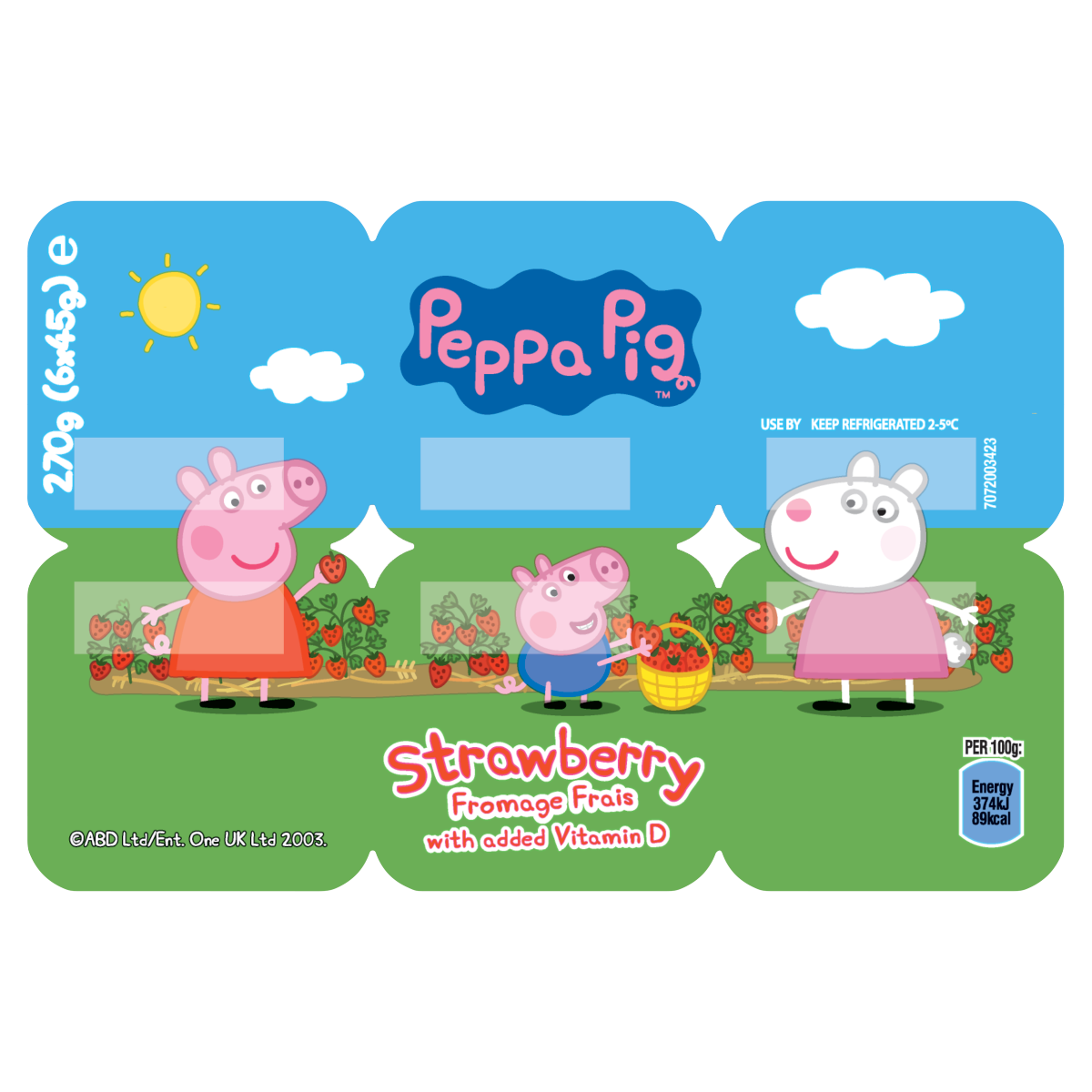 Peppa Pig Kids Strawberry Fromage Frais 45g