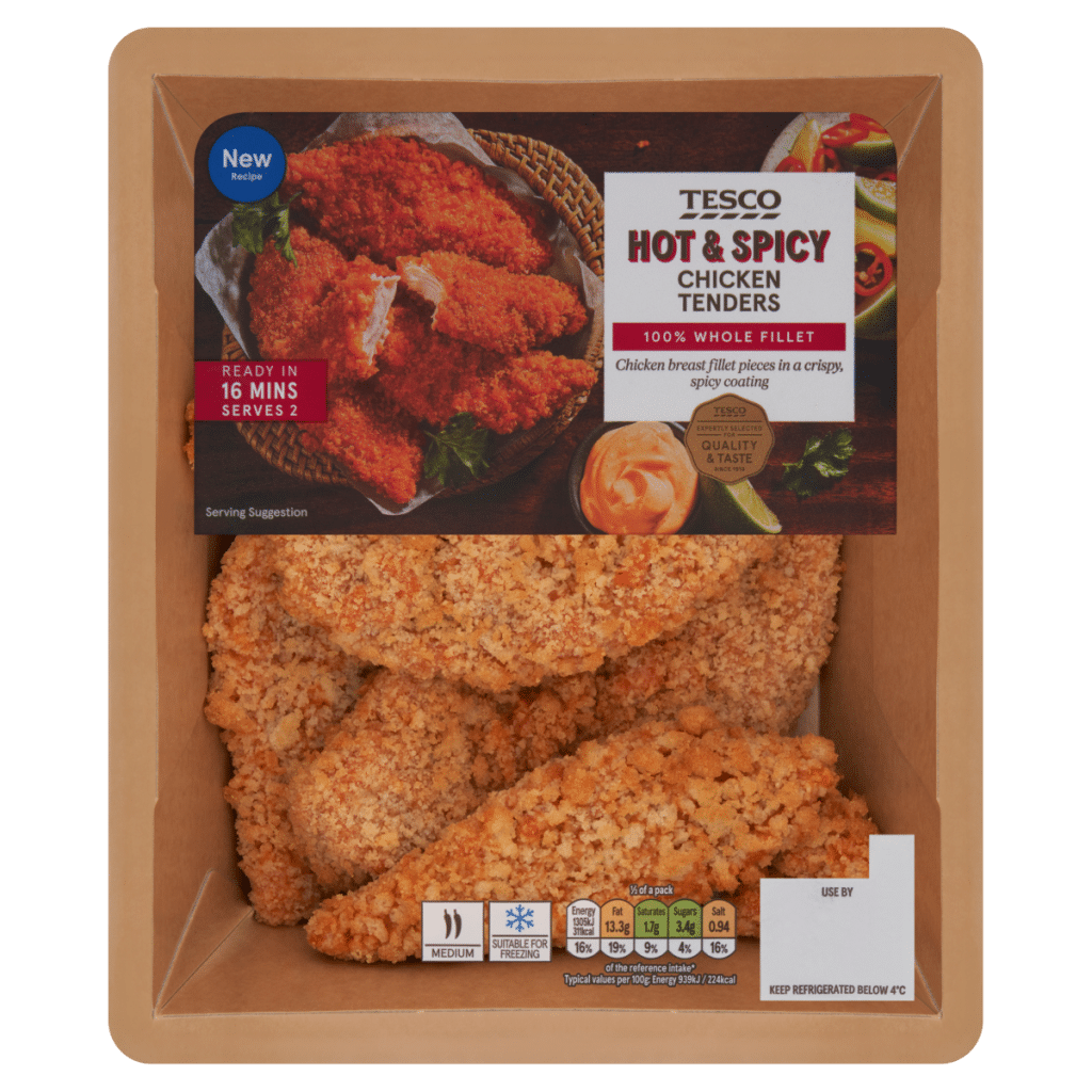 Tesco Hot & Spicy Chicken Tenders 305g