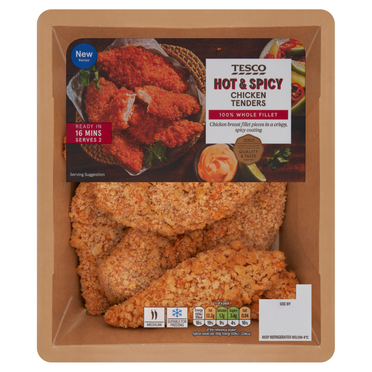 Tesco Hot & Spicy Chicken Tenders 305g