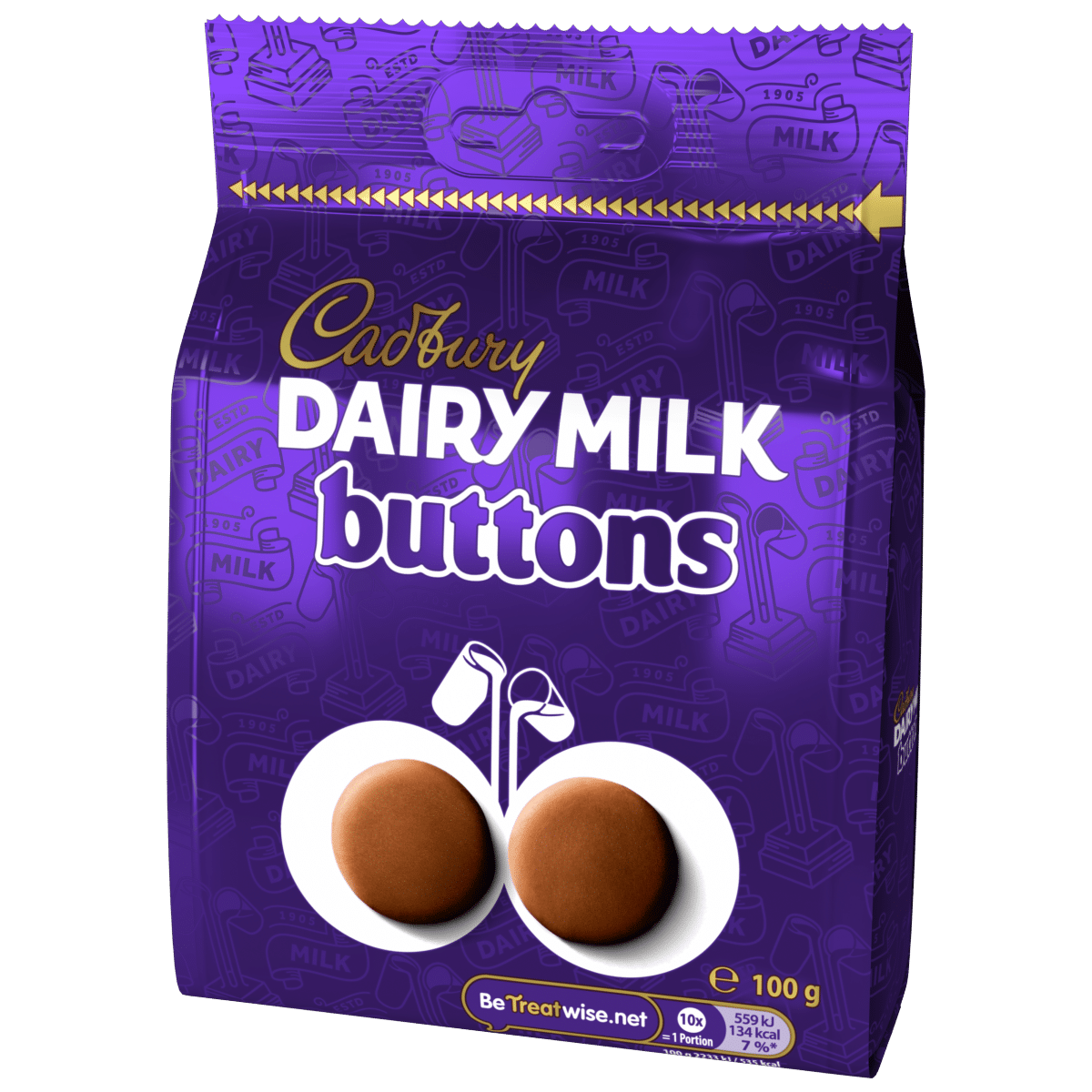 Cadbury Dairy Milk Chocolate Buttons Bag 100g
