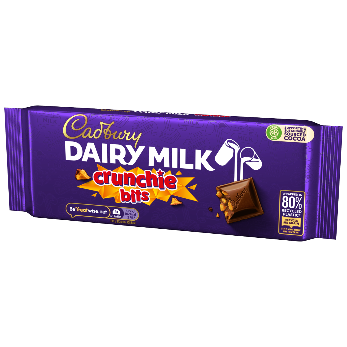 Cadbury Dairy Milk Crunchie Bits Chocolate Bar 180g