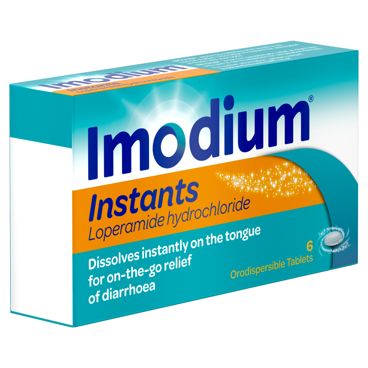Imodium Instants For On-The-Go Diarrhoea Relief 6 Tablets