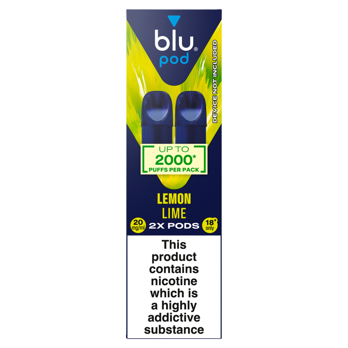 blu pod Lemon Lime 20mg/ml 2 x 2ml