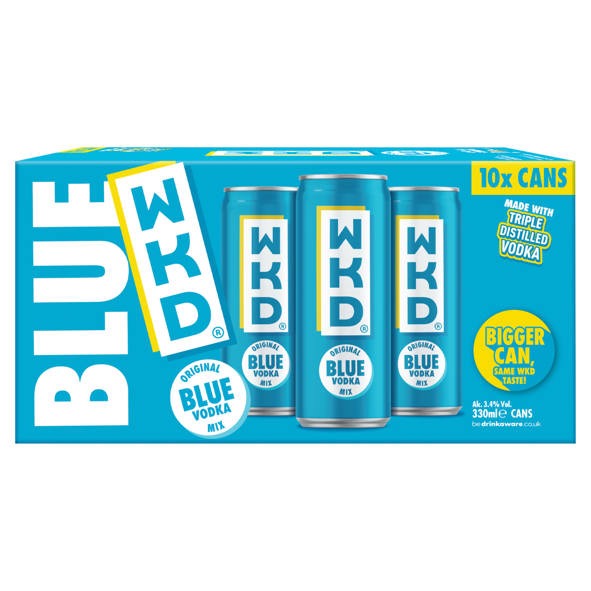 WKD Original Blue Vodka Mix 10 x 330ml