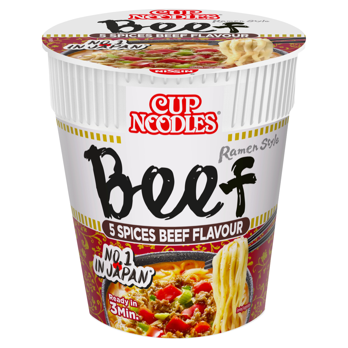 Nissin Cup Noodles 5 Spices Beef Flavour 64g