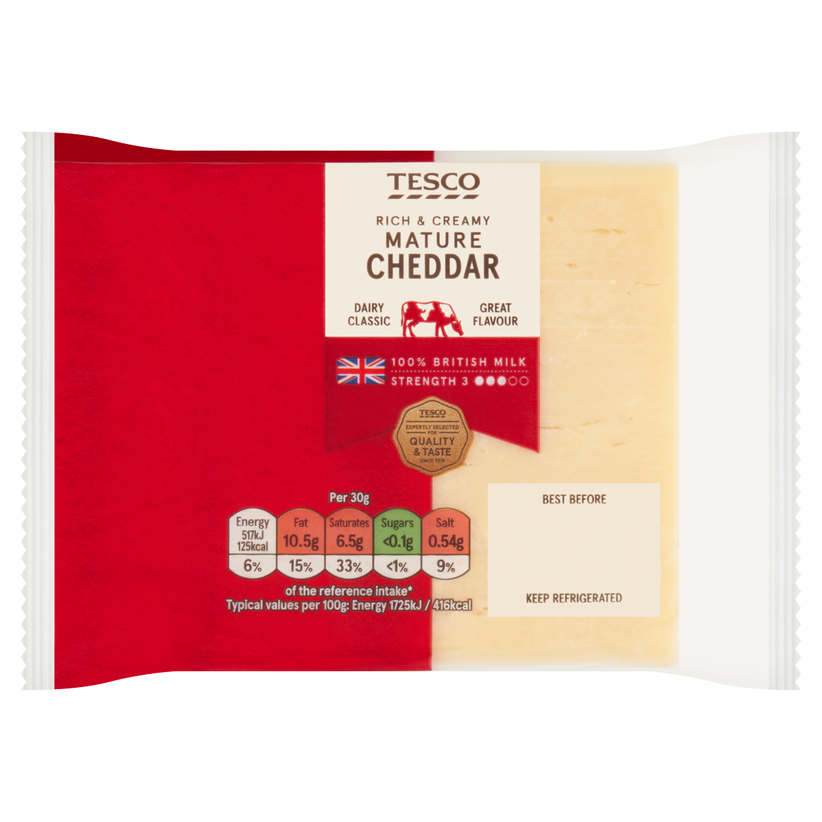 Tesco Mature Cheddar 220g