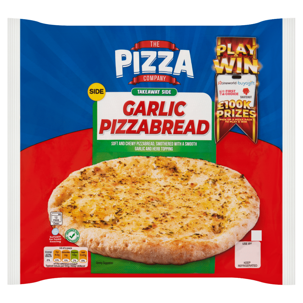 The Pizza Company TakeAway Side Garlic Pizzabread 247g