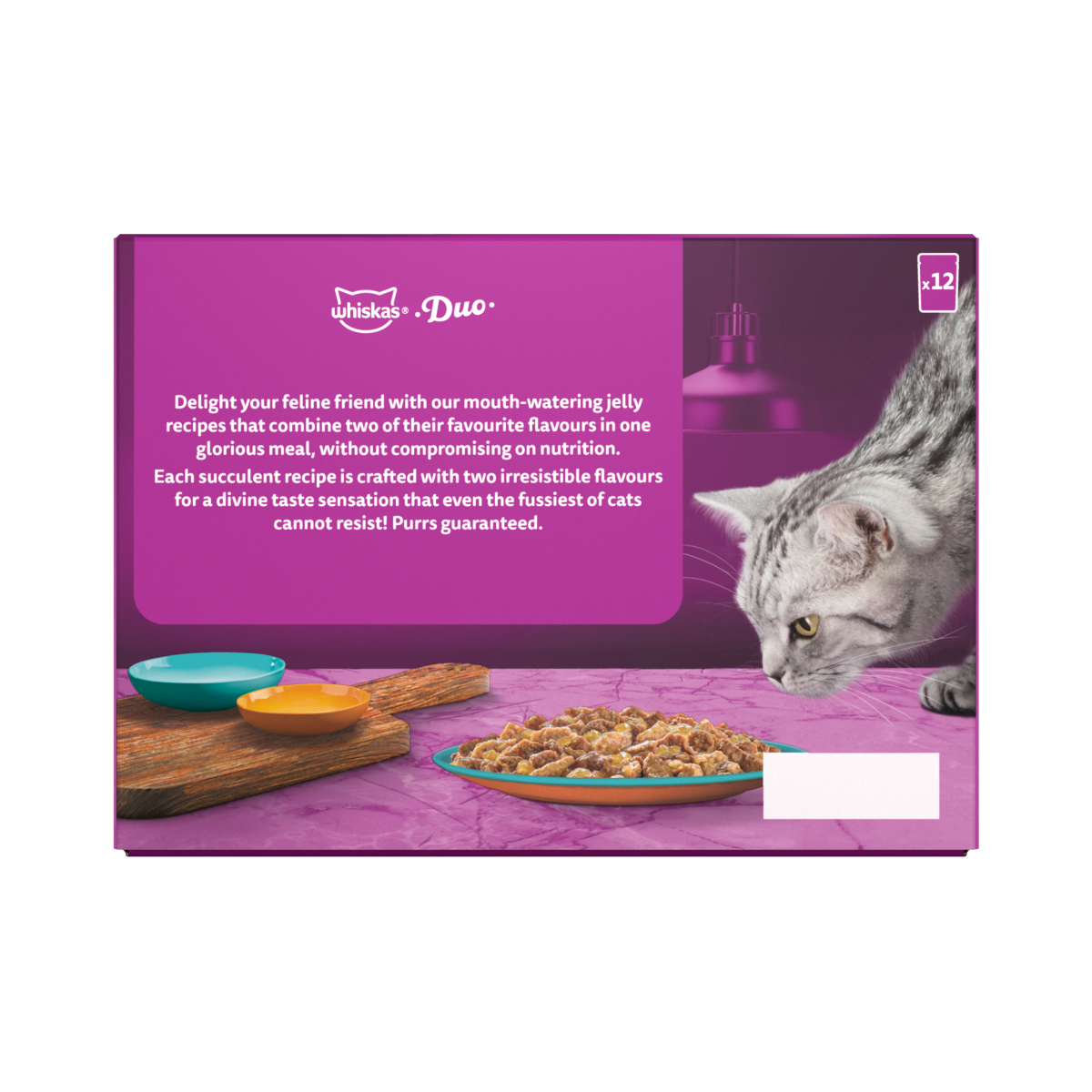 Whiskas 1+ Duo Surf and Turf Adult Wet Cat Food Pouches in Jelly 12 x 85g