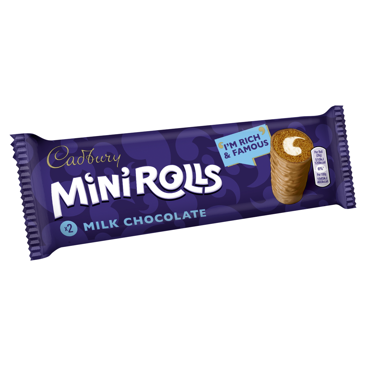 Cadbury Mini Rolls 2 Milk Chocolate