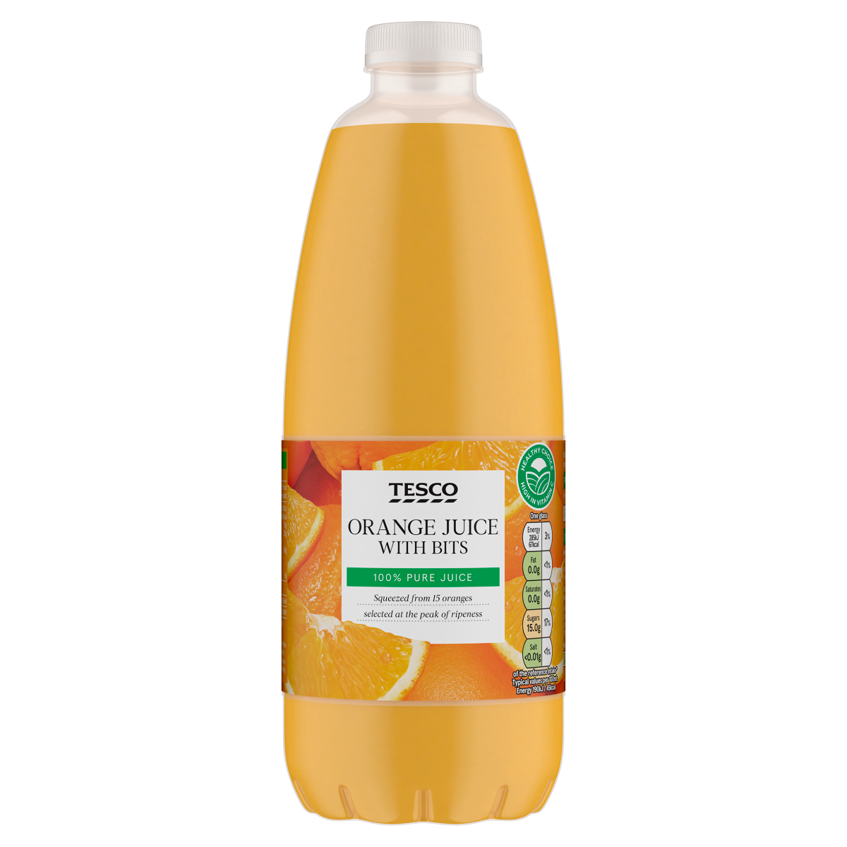 Tesco Orange Juice with Bits 1L