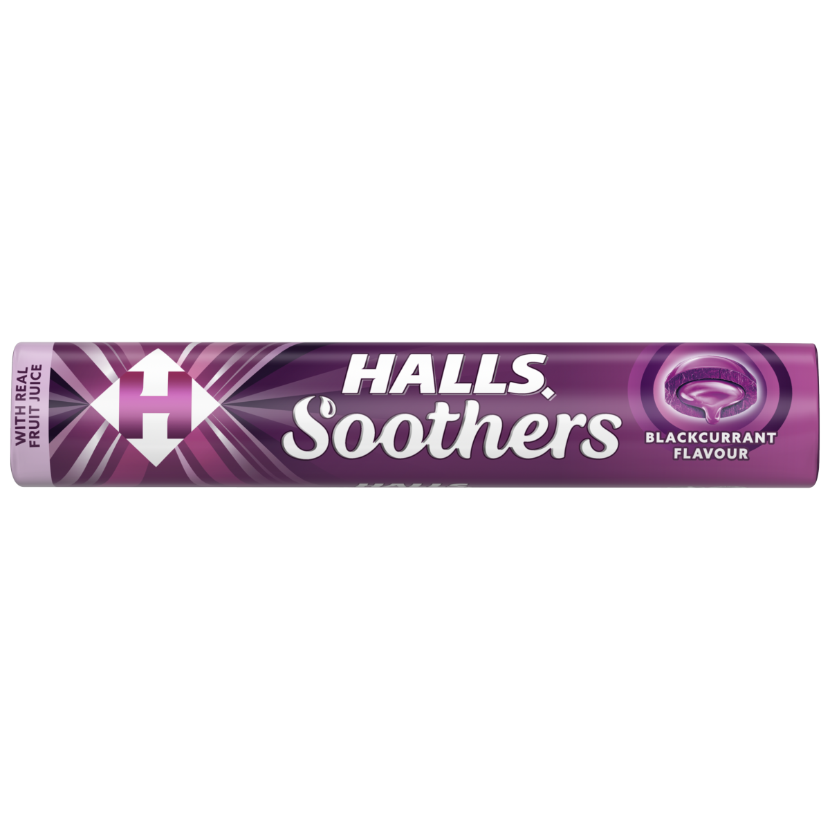 Halls Soothers Blackcurrant Lozenges Roll 45g
