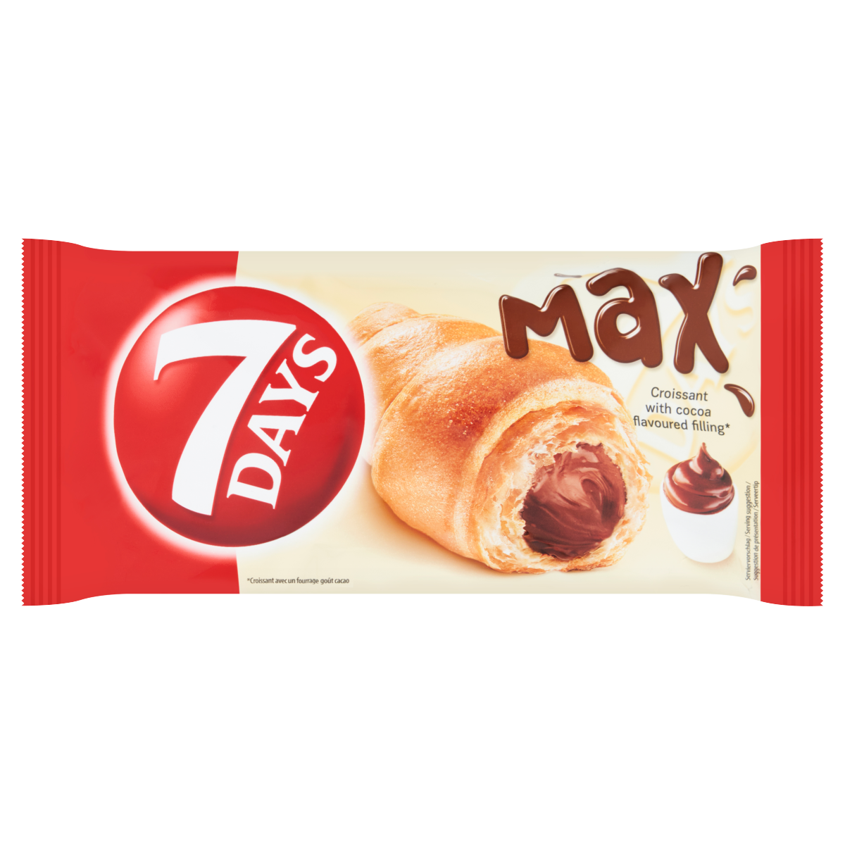 7 Days Max Croissant with Cocoa Flavoured Filling 80g