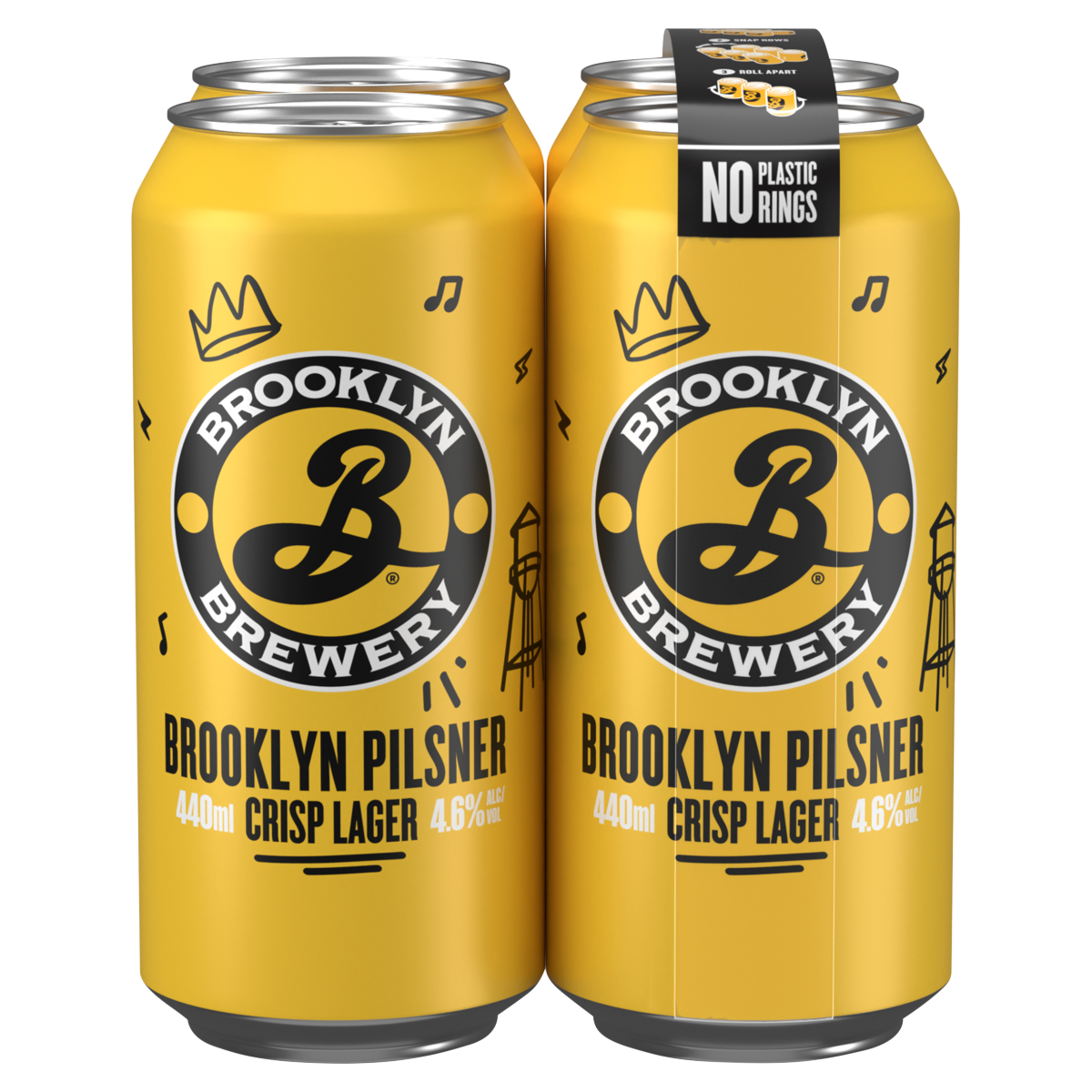 Brooklyn Brewery Brooklyn Pilsner Crisp Lager 4 x 440ml