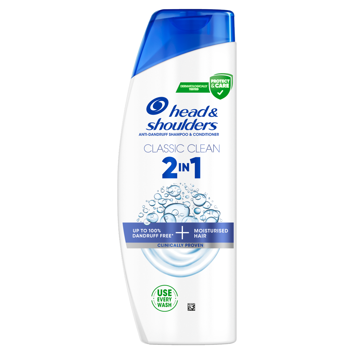 Head & Shoulders Classic Clean 2in1 Anti Dandruff Shampoo 250ml, Refreshing Clean Scent