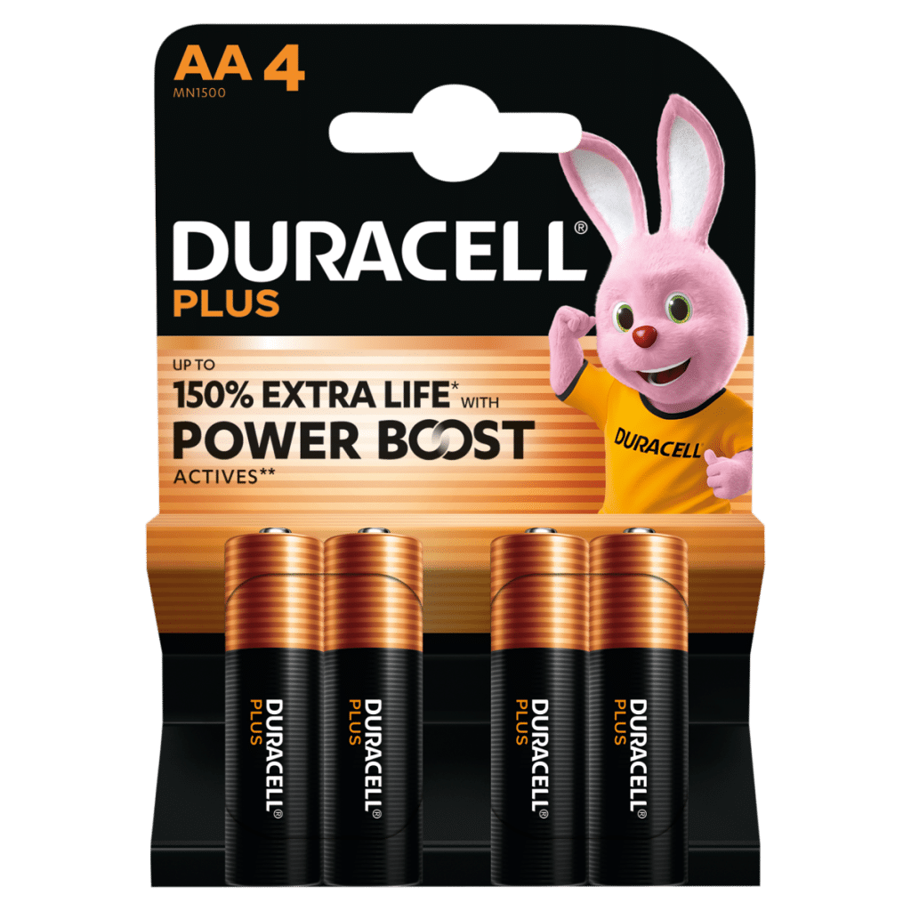 Duracell Plus AA 4 Pack
