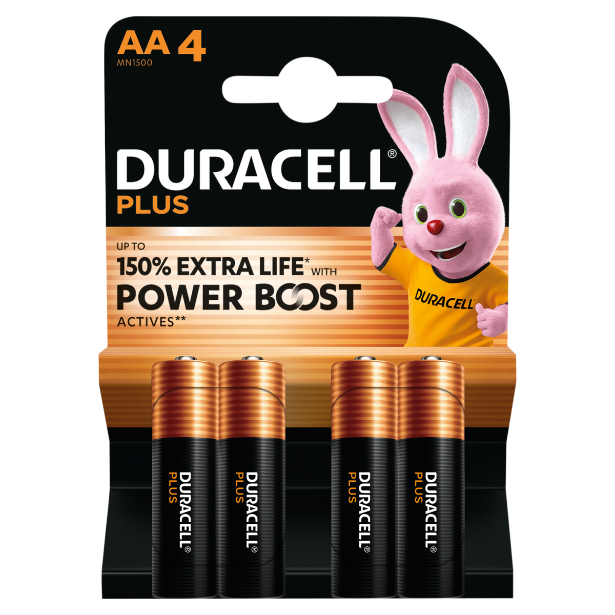 Duracell Plus AA 4 Pack