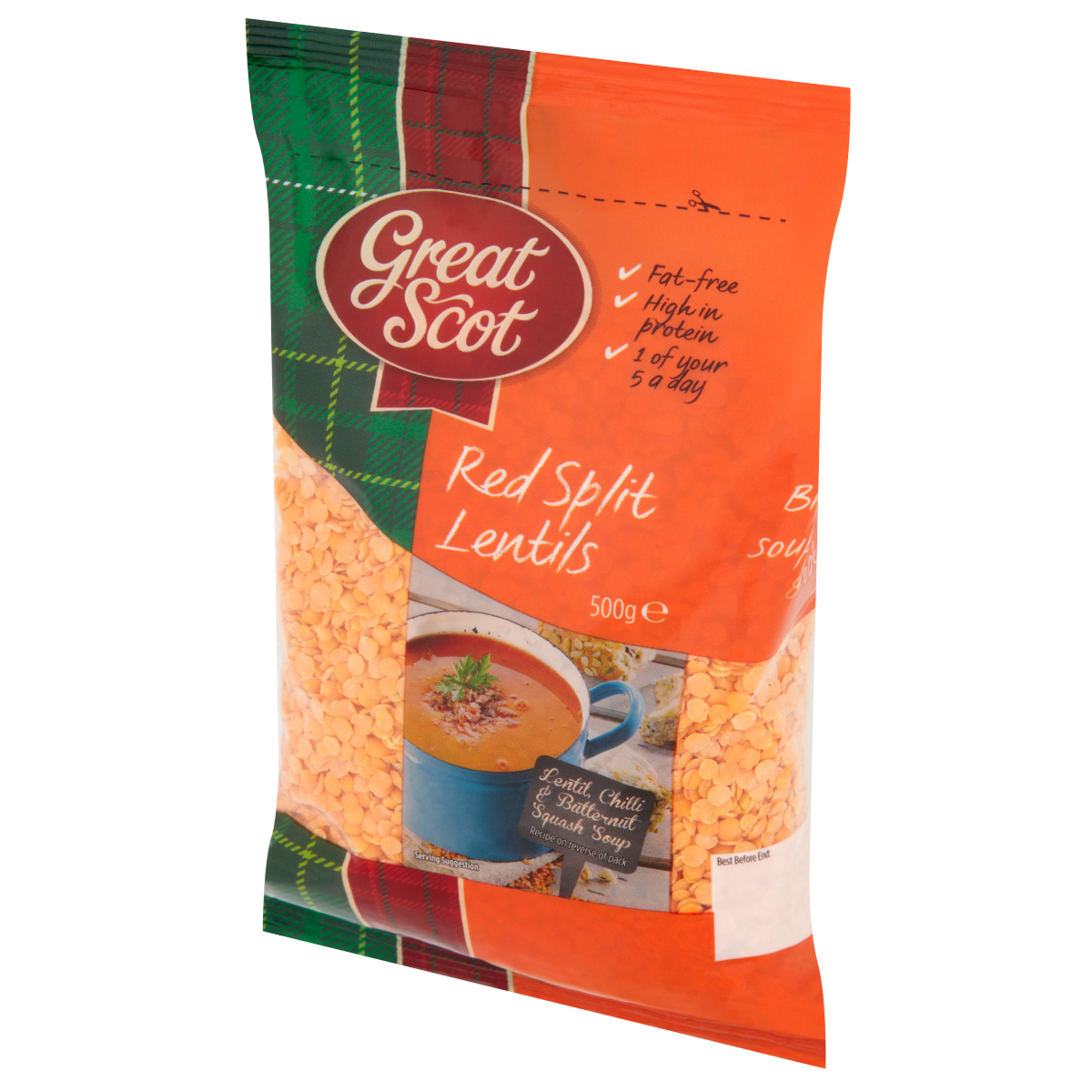 Great Scot Red Split Lentils 500g