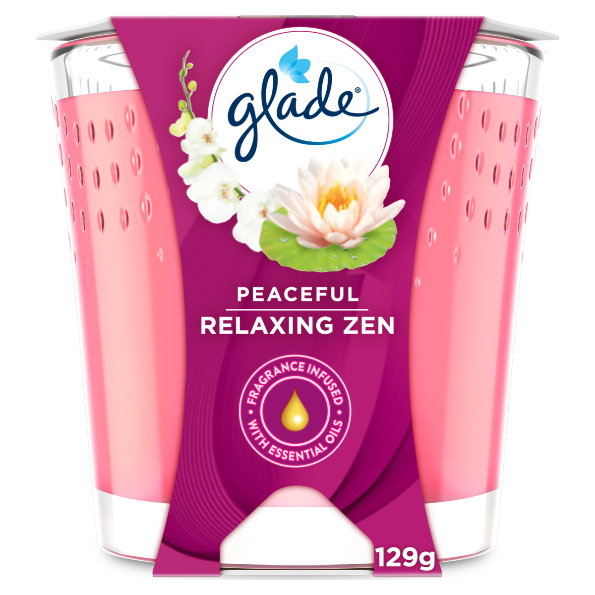 Glade Scented Candle Relaxing Zen 112g