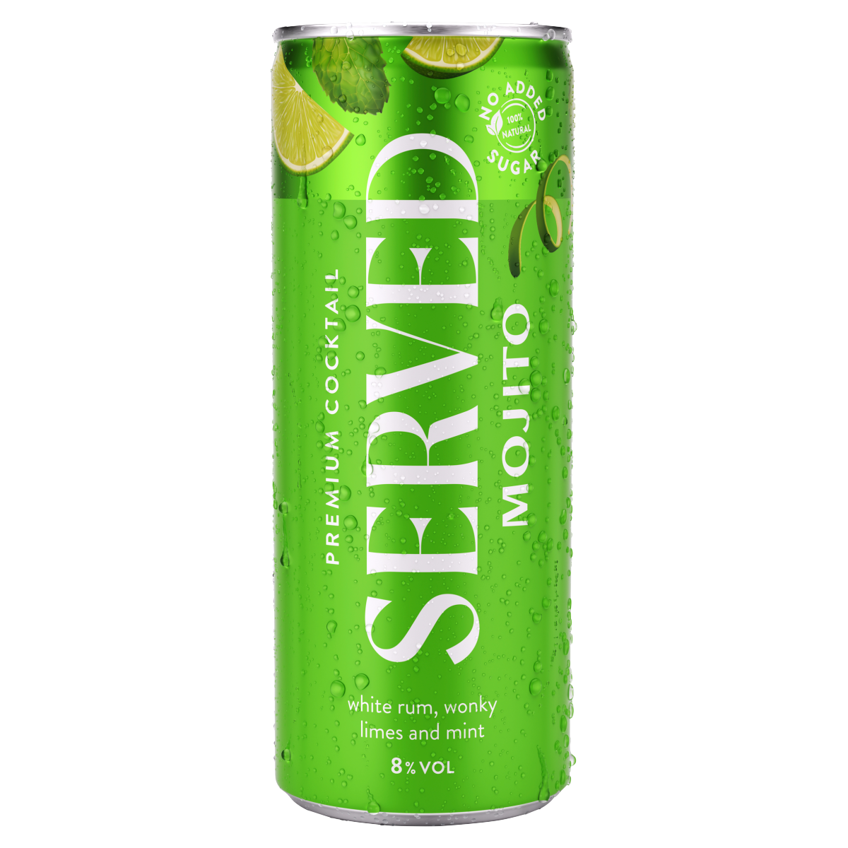 Served Mojito Premium Cocktail 250ml