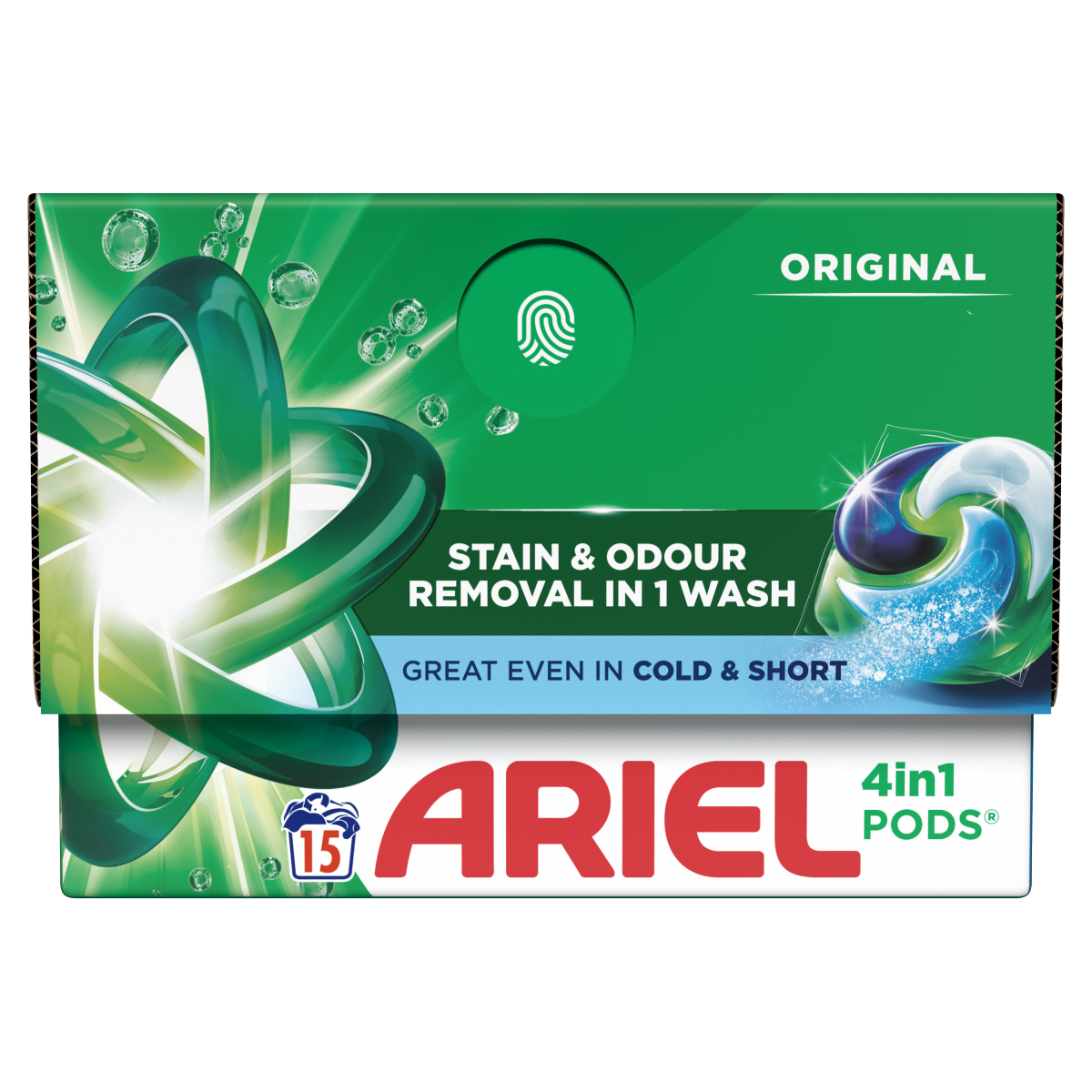 Ariel 4in1 PODS®, Washing Liquid Capsules 15 Washes