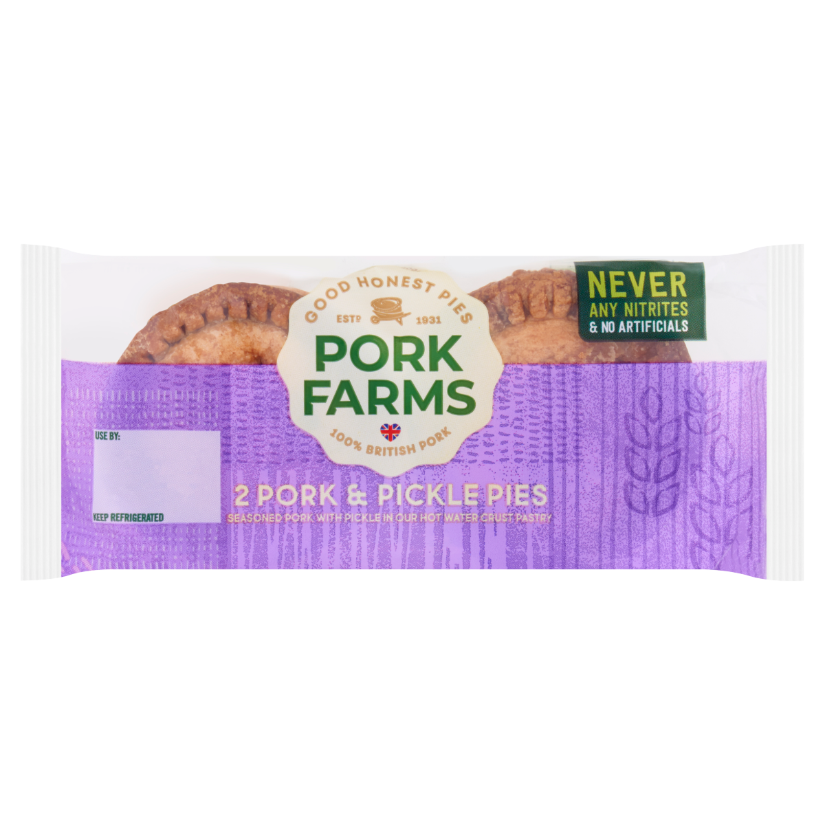 Pork Farms 2 Pork & Pickle Pies 130g