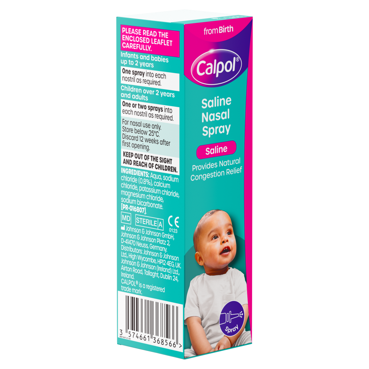 Calpol Saline Nasal Spray Congestion Relief From Birth 15ml
