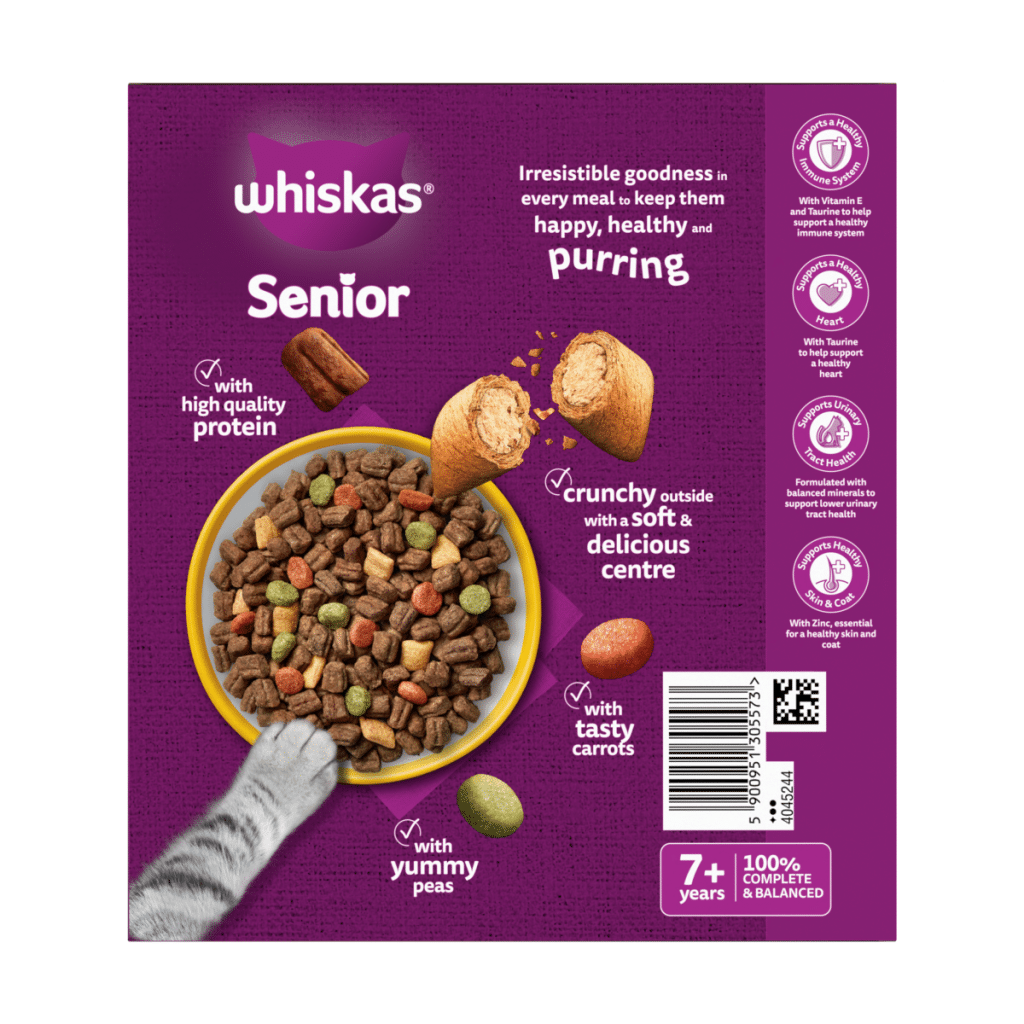 WHISKAS Senior 7+ Dry CHICKEN Cat Food 800g
